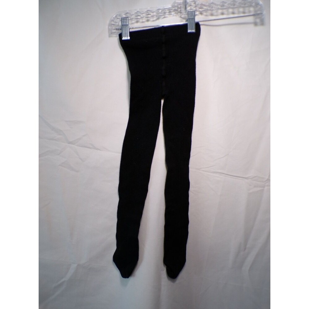 H&M Girls Black Opaque Footed Tights US 6X 7 EUR 122 128 Italy 2 pack